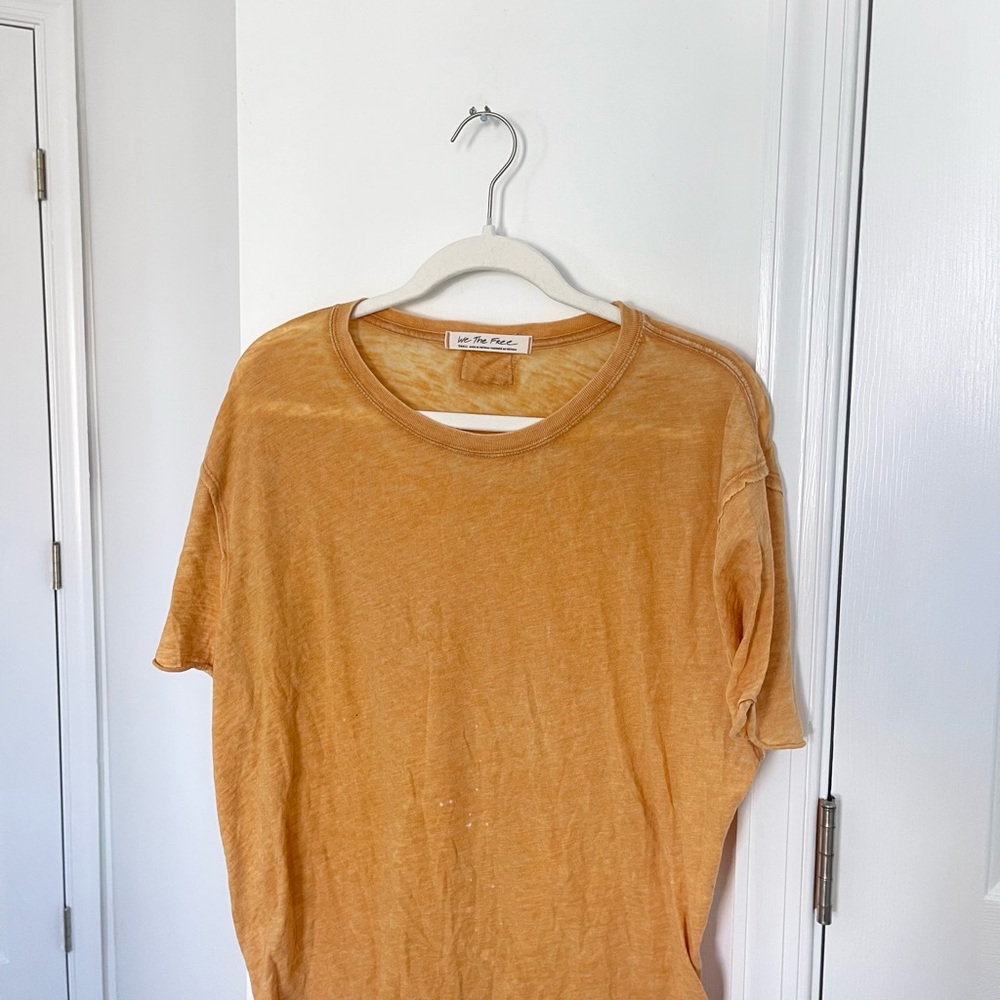 We The Free Mustard Yellow Shirt Free People